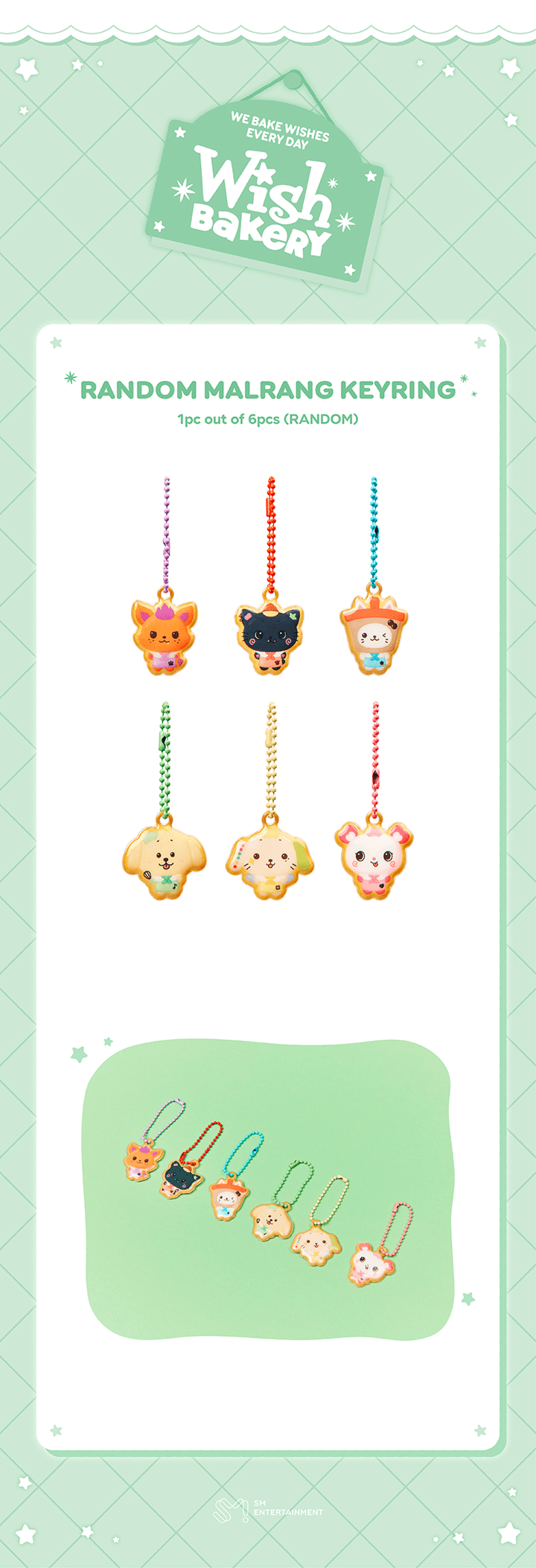[PREORDER 1/3] NCT WISH <WISH BAKERY> POP UP OFFICIAL MD RANDOM MALRANG KEYRING
