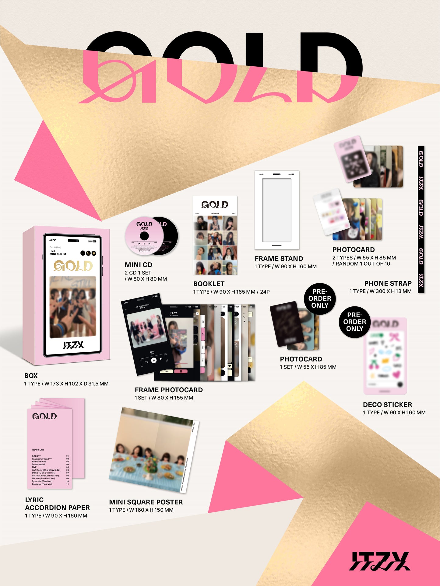 ITZY <GOLD> PHONE BOX VER.