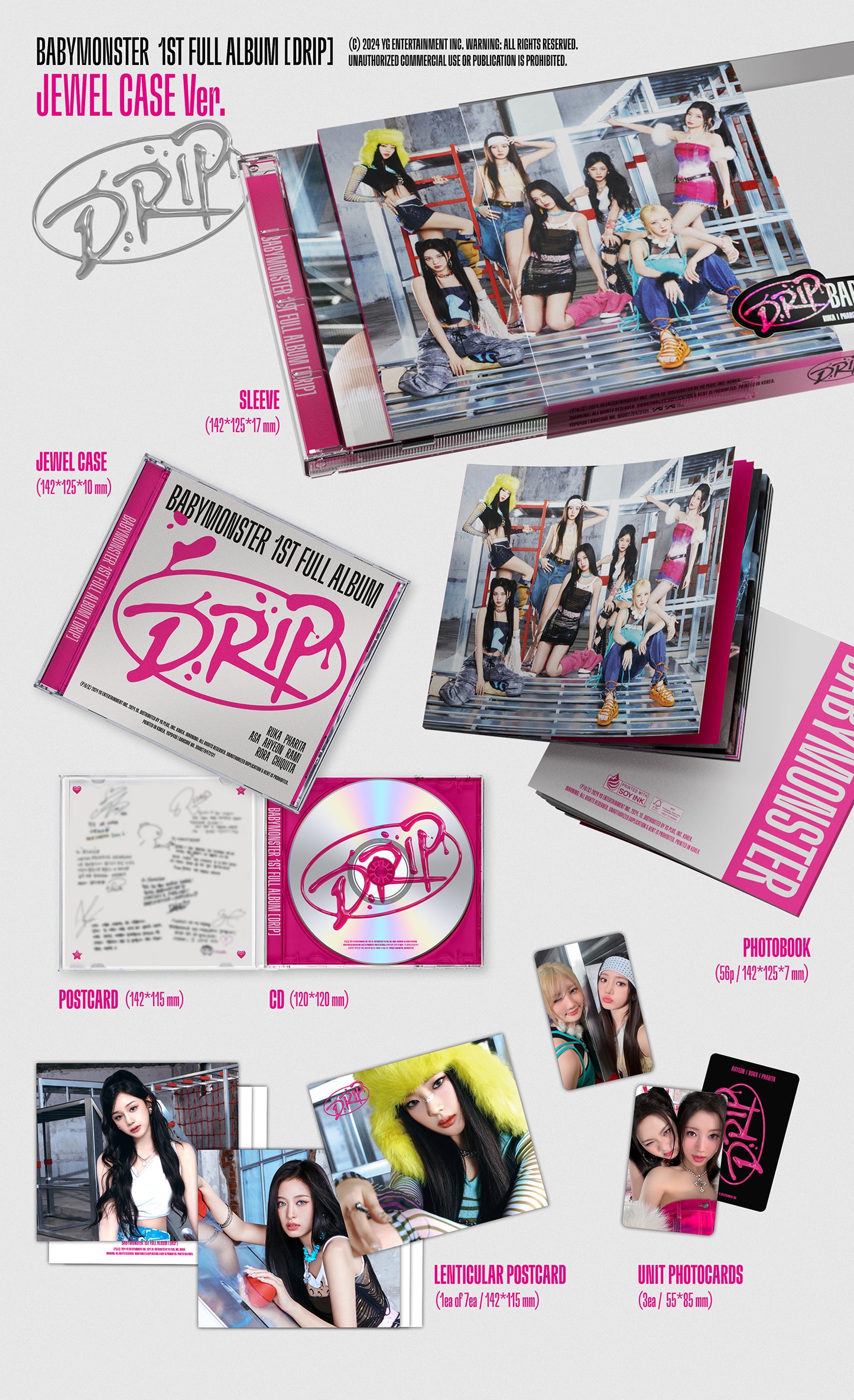 BABYMONSTER <DRIP> JEWEL CASE VER