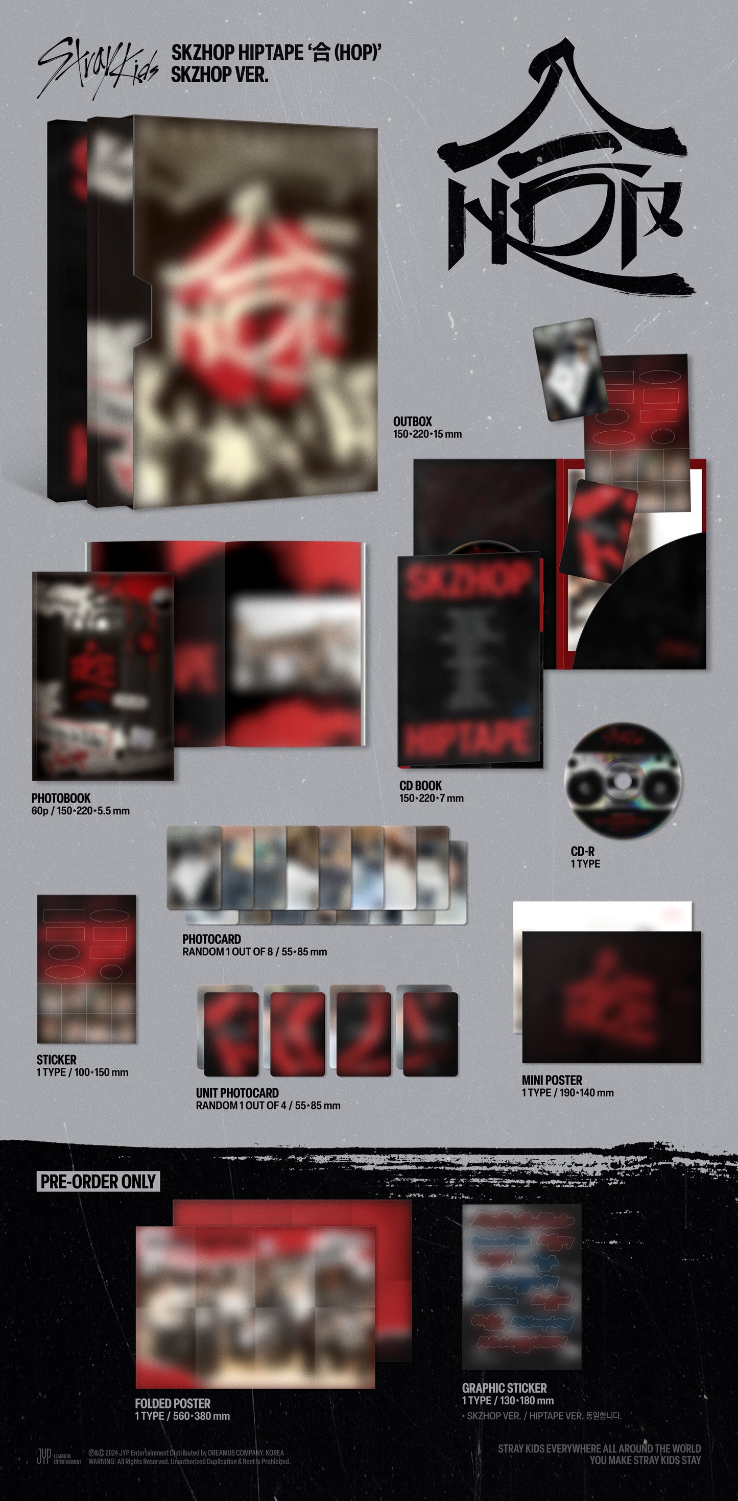 [PREORDER] STRAY KIDS <合 (HOP)> SKZHOP VER