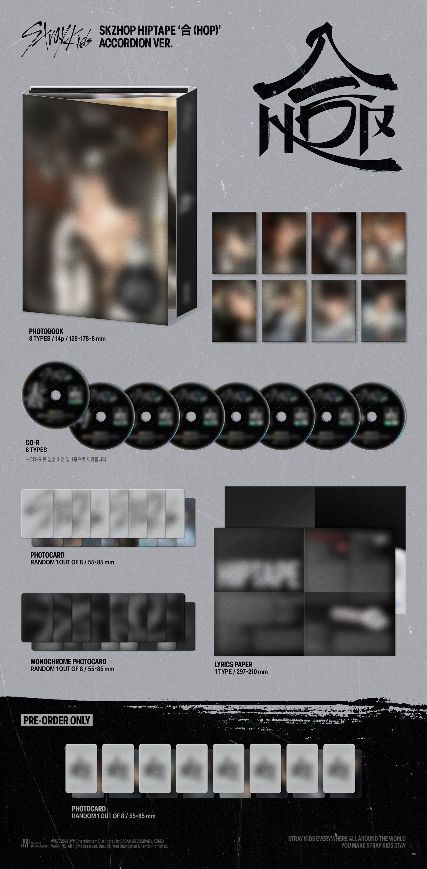 [PREORDER] STRAY KIDS <合 (HOP)> ACCORDION VER VER