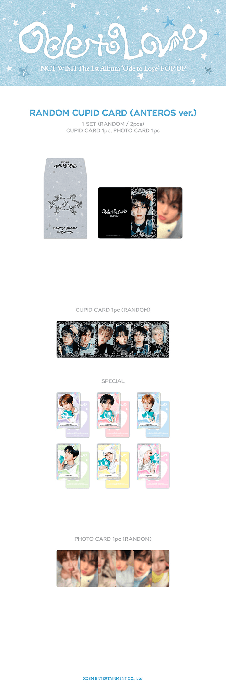 NCT WISH <ODE TO LOVE> POP-UP RANDOM CUPID CARD (ANTEROS ver.)