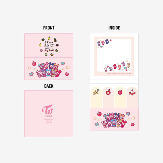 [PREORDER 18/7 CLOSED] TWICE <JAPAN DEBUT 9th Anniversary> LOVELYS MEMO SET