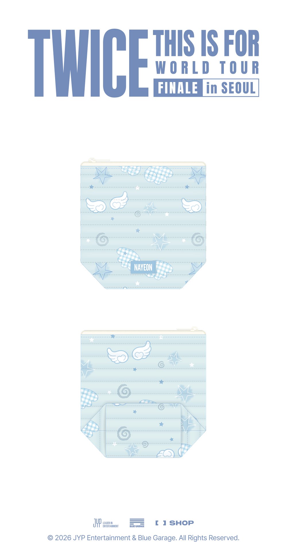 [PREORDER 25/7 CLOSED] TWICE <THIS IS FOR> WORLD TOUR FINALE ￼NAYEON QUILTED POUCH (28 POINTS)