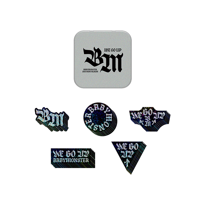 [PREORDER] BABYMONSTER <WE GO UP> OFFICIAL MERCHANDISE TIN CASE + STICKER SET