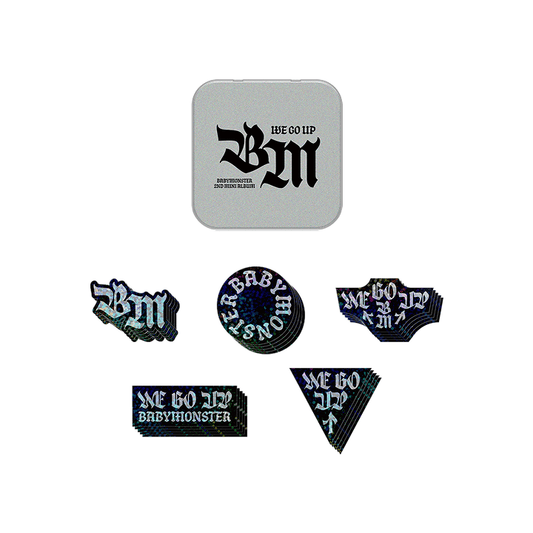 [PREORDER] BABYMONSTER <WE GO UP> OFFICIAL MERCHANDISE TIN CASE + STICKER SET