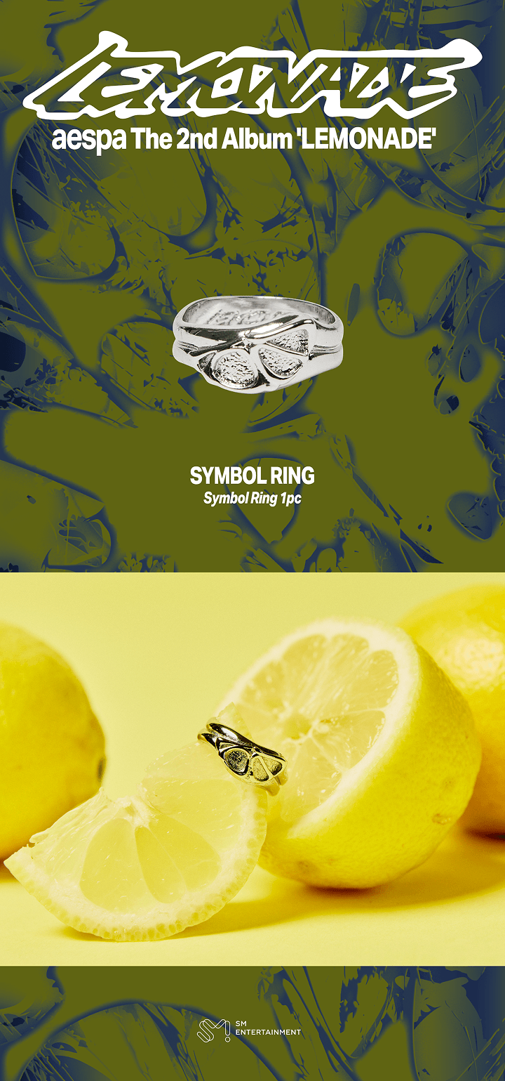 [PREORDER 13/6 CLOSE] AESPA <MAKE IT LEMONADE> OFFICIAL MD SYMBOL RING