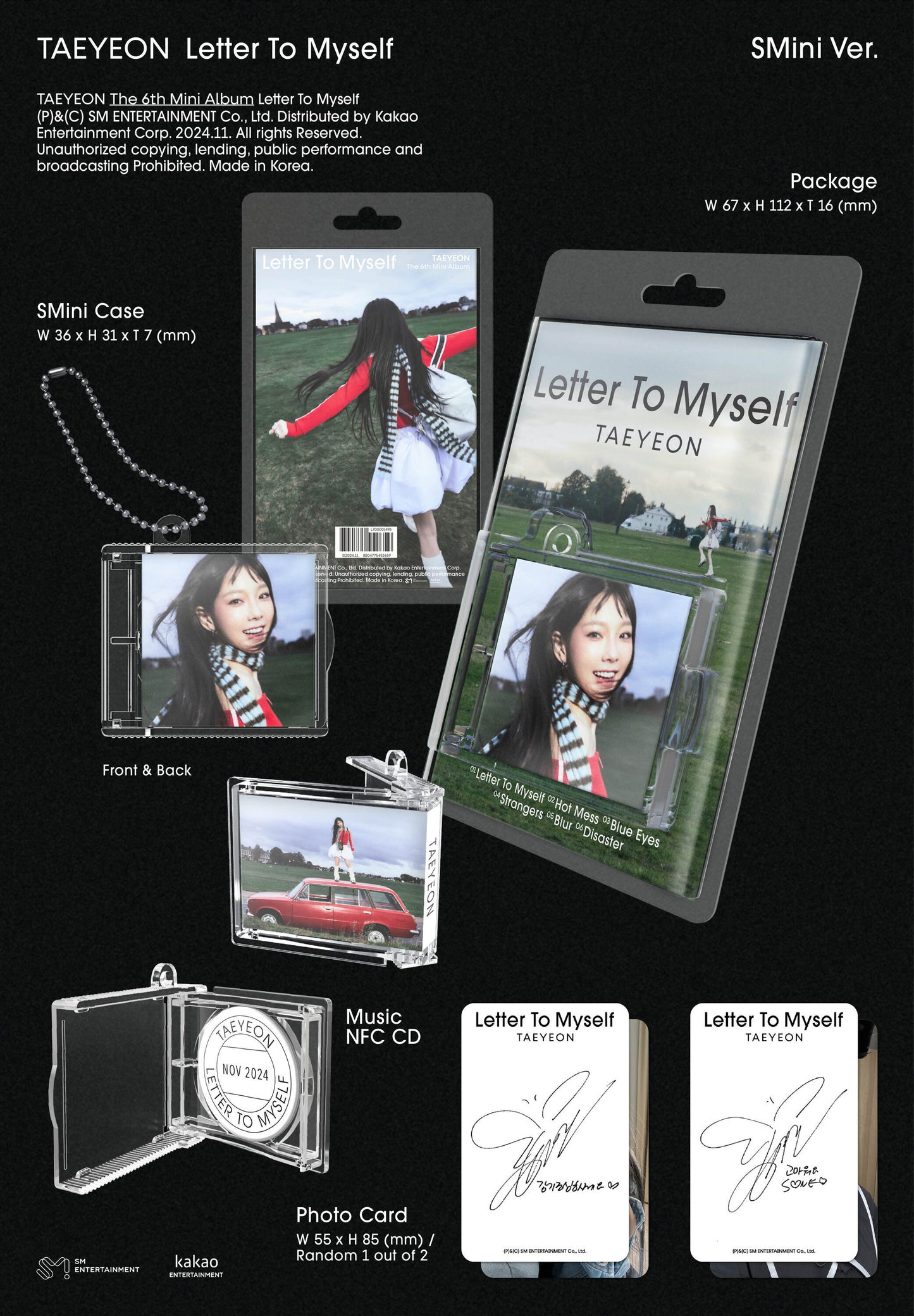 TAEYEON <Letter To Myself> SMINI VER