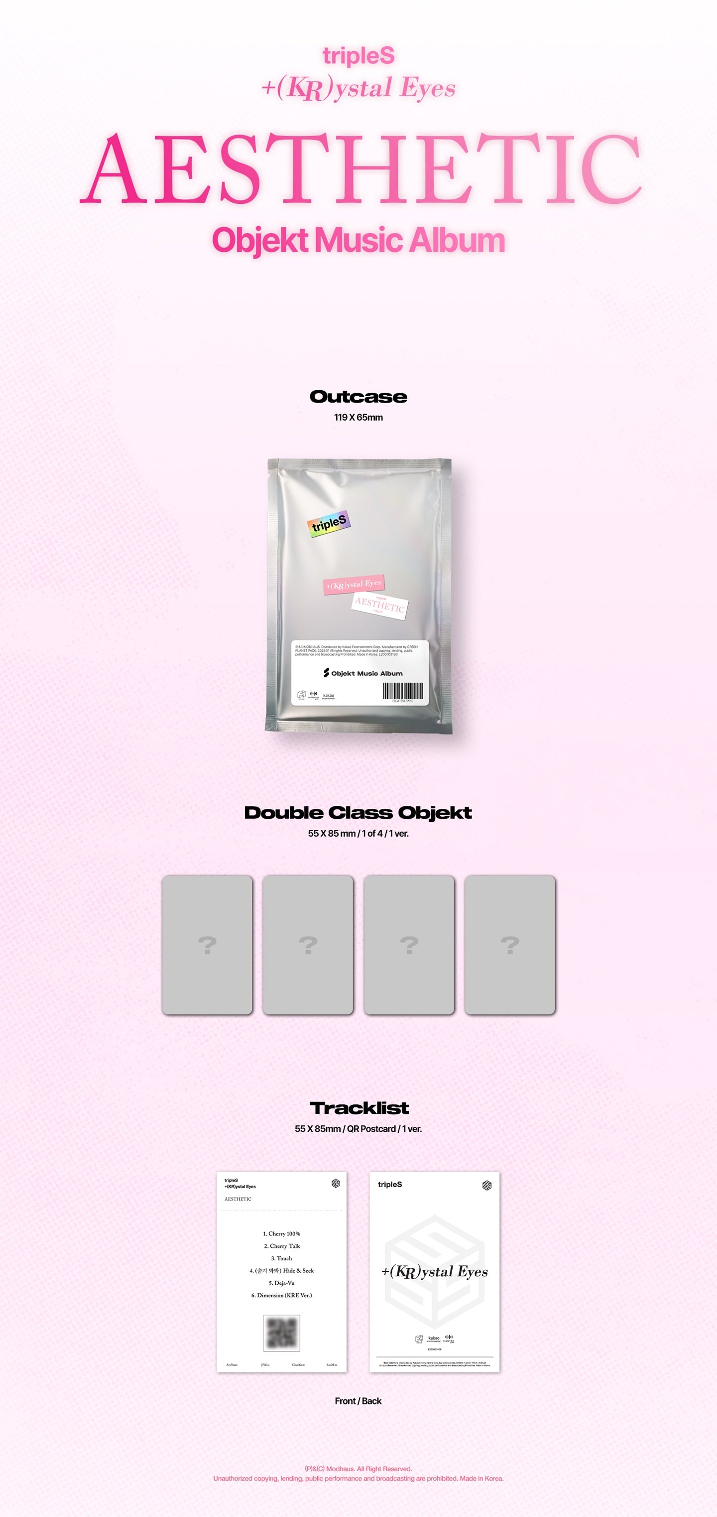 TRIPLES +(KR)ystal Eyes 〈美学〉 [Objekt 音乐专辑]