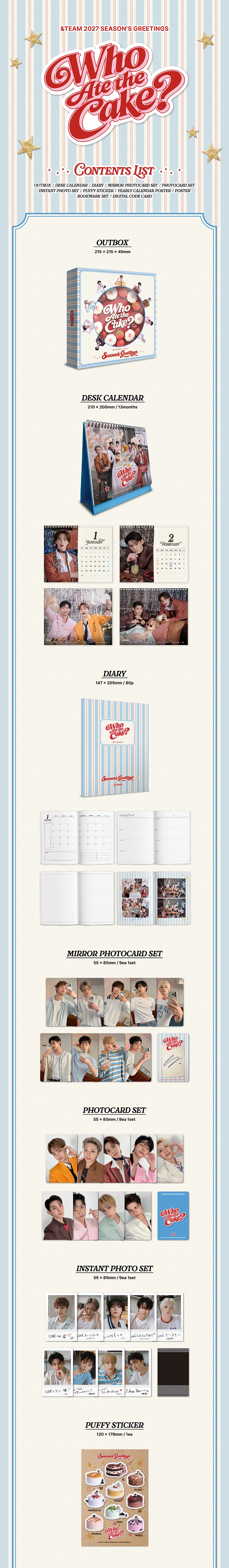 [PREORDER] &TEAM [Who Ate the Cake?] 2027 Season's Greetings
