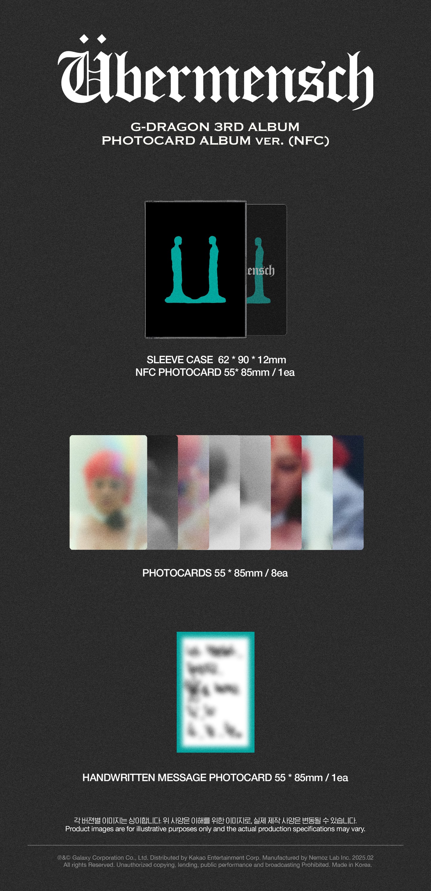 G-DRAGON <Übermensch> PHOTOCARD ALBUM ver.