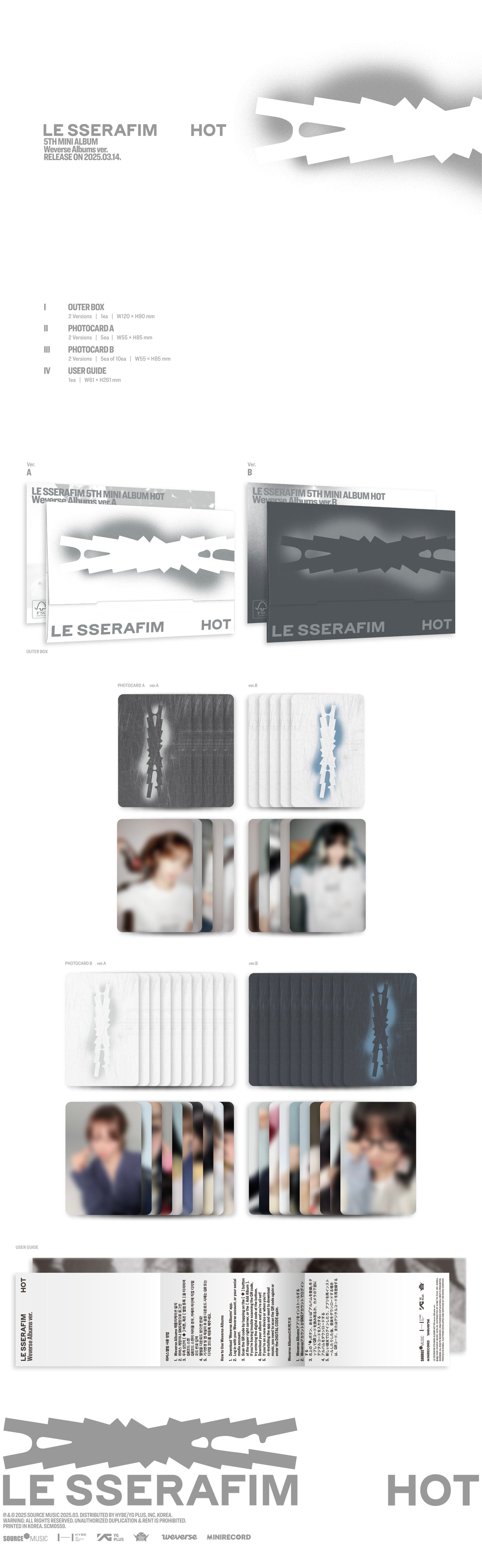 LE SSERAFIM <HOT> WEVERSE VER