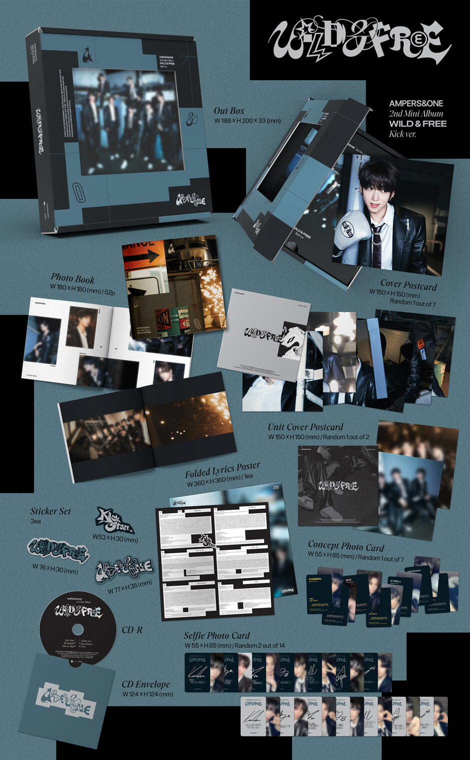 [PREORDER] AMPERS&ONE <WILD&FREE> Kick Ver.