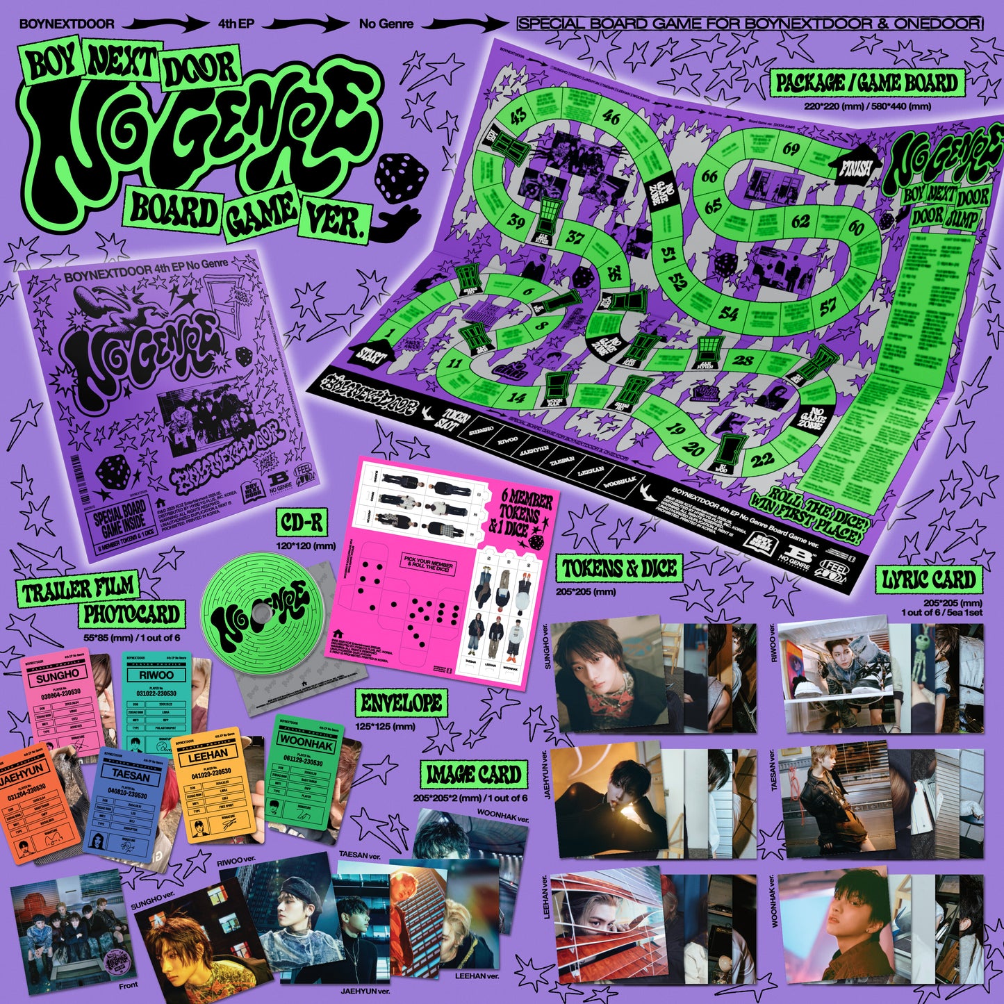 BOYNEXTDOOR <NO GENRE> BOARD GAME VER (RANDOM)