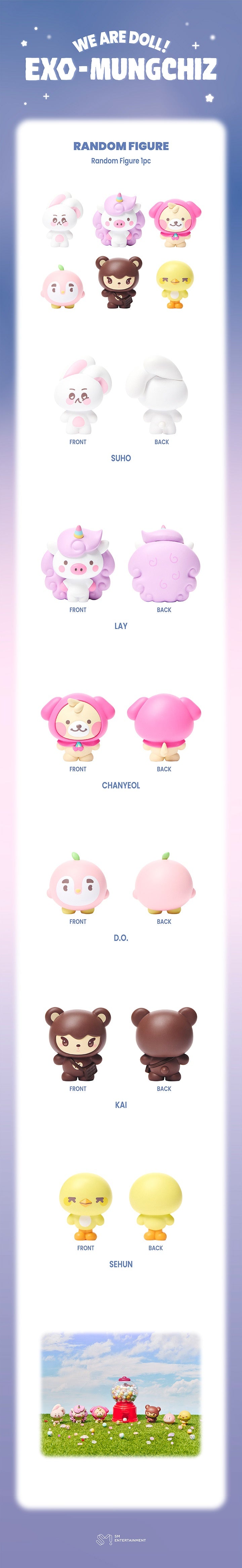 [PREORDER 7/8 CLOSED] EXO <We are DOLL! EXO-MUNGCHIZ> RANDOM FIGURE