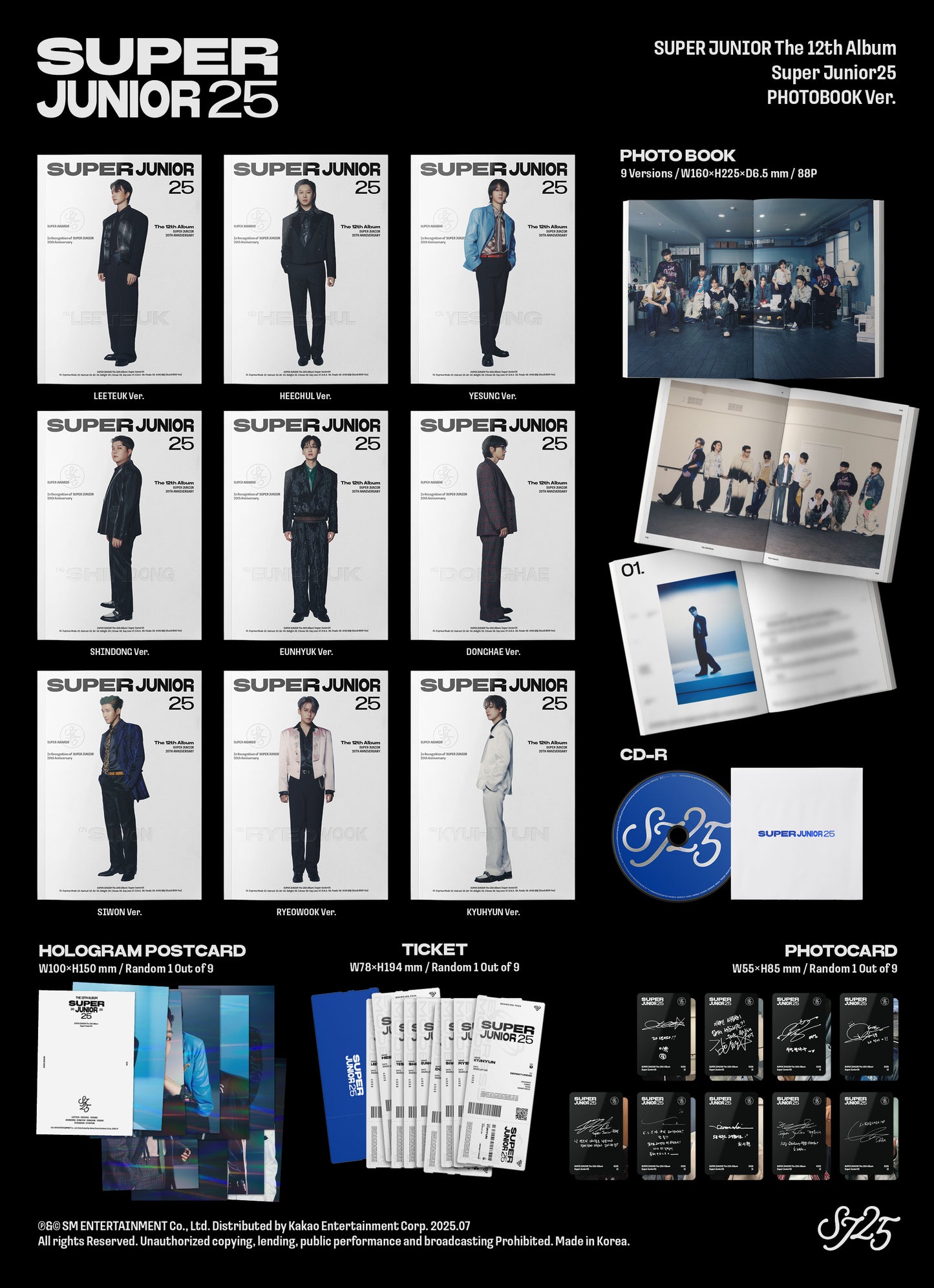 SUPER JUNIOR <Super Junior25> PHOTOBOOK VER