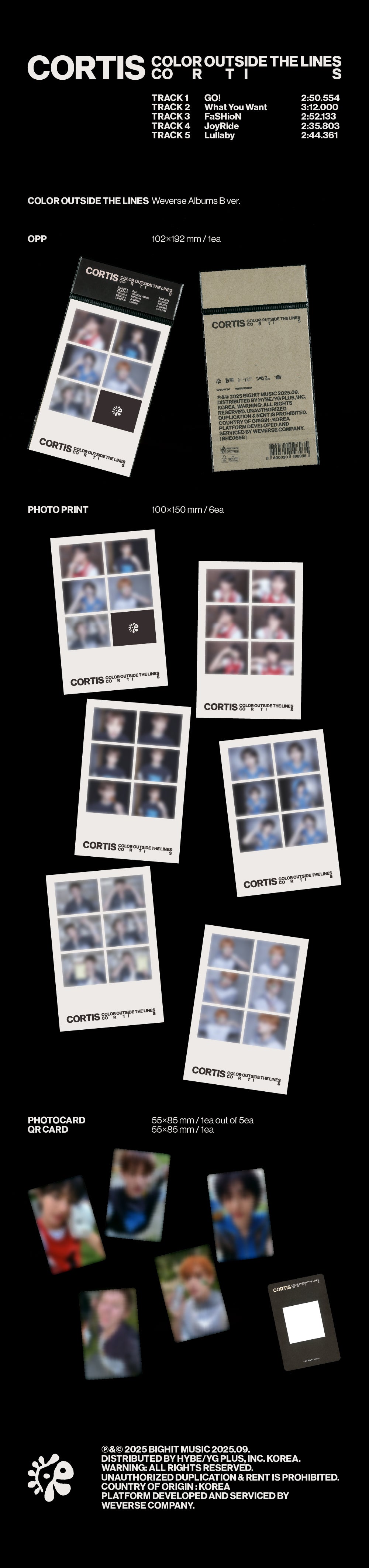CORTIS <COLOR OUTSIDE THE LINES> WEVERSE ALBUM VER