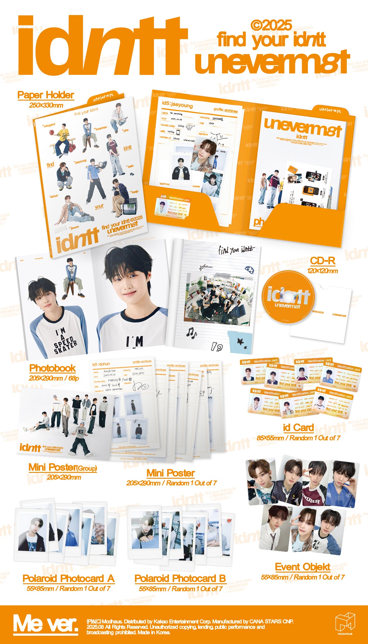 [PREORDER] idntt <unevermet> PHOTOBOOK VER