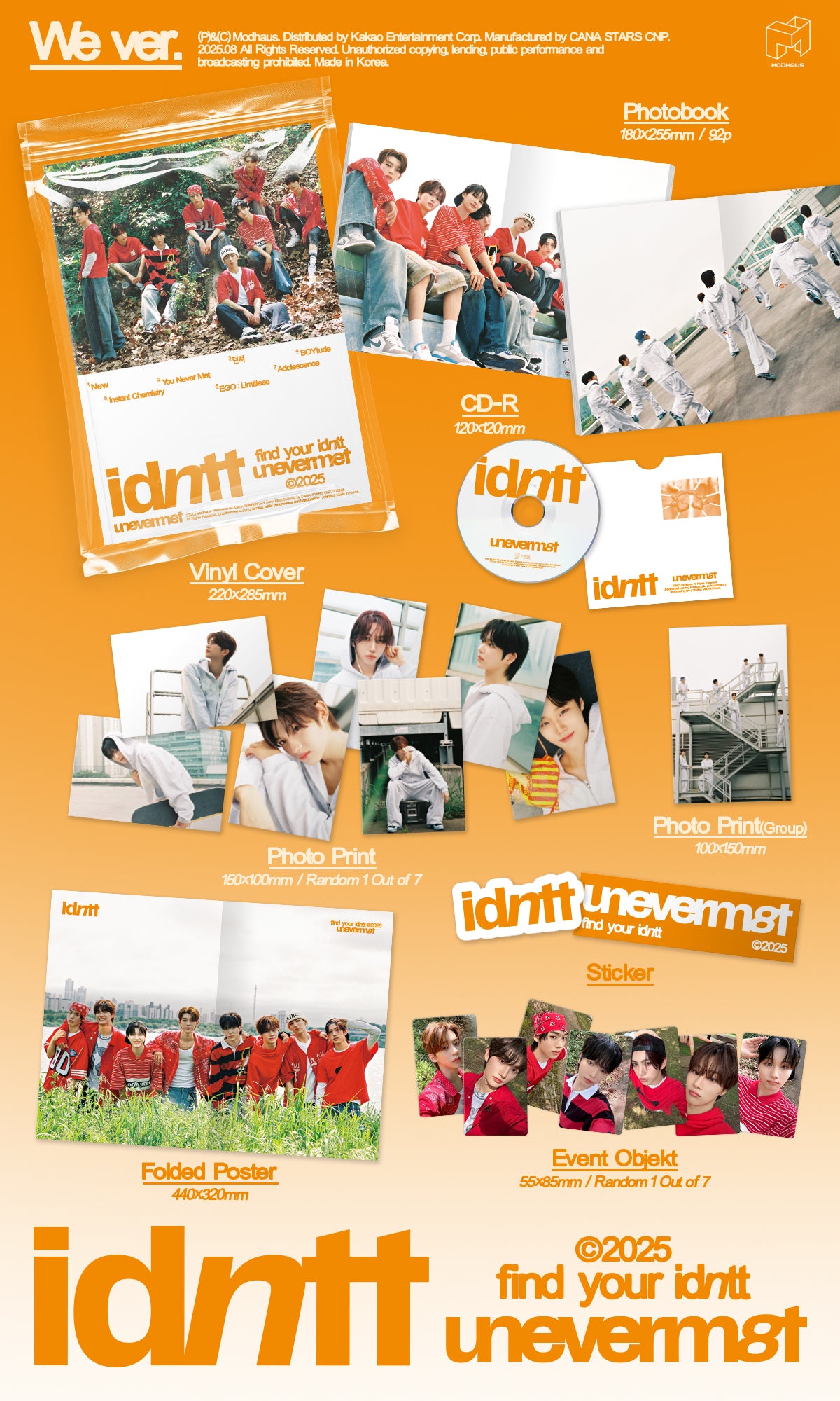 [PREORDER] idntt <unevermet> PHOTOBOOK VER
