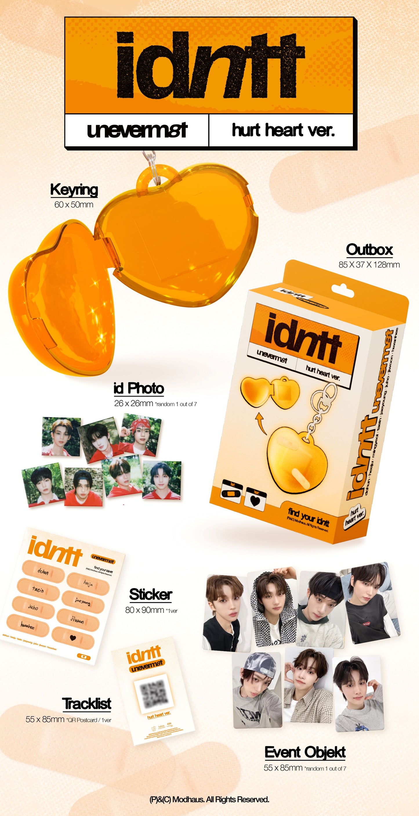 [PREORDER] idntt <unevermet> HURT HEART VER