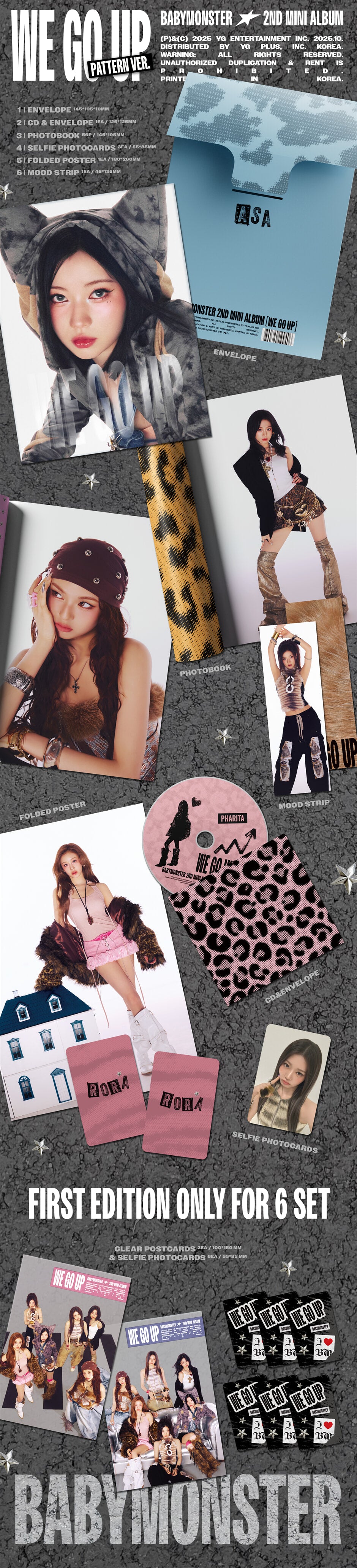 BABYMONSTER <WE GO UP> PATTERN VER