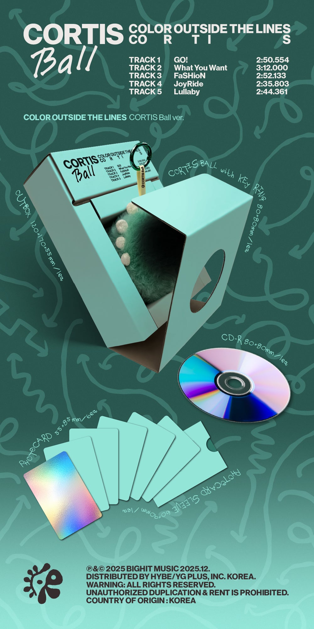 [PREORDER BATCH 3] CORTIS <COLOR OUTSIDE THE LINES> CORTIS Ball ver