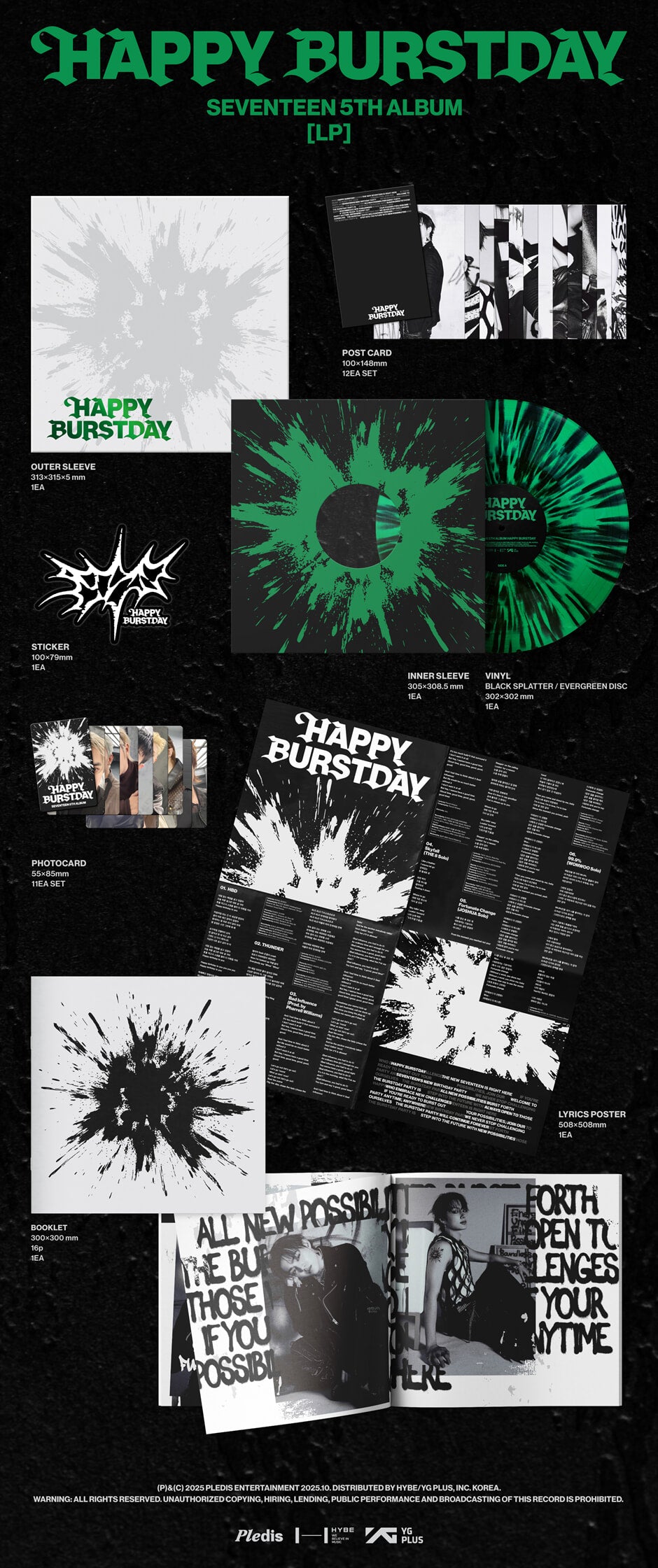 SEVENTEEN <HAPPY BURSTDAY> LP VER