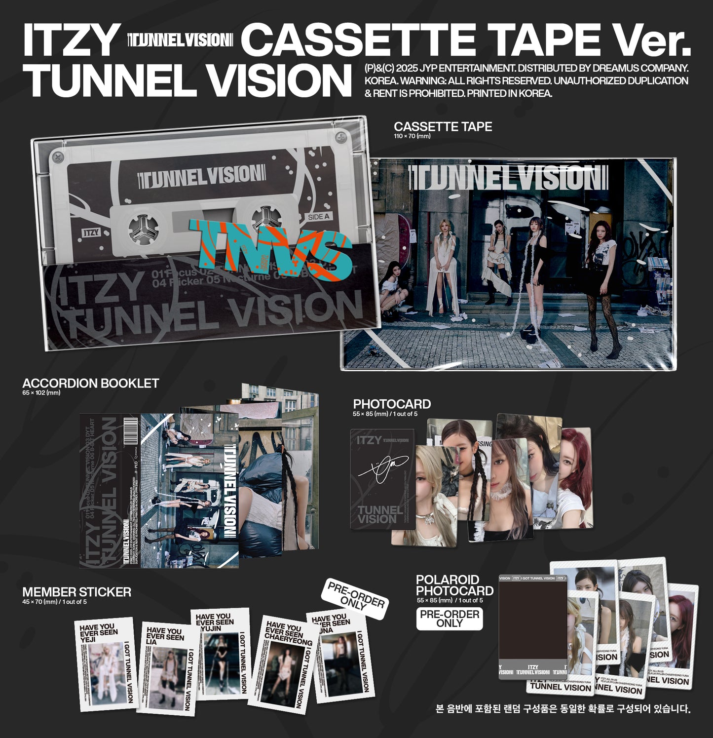 ITZY <TUNNEL VISION> Cassette Tape Ver