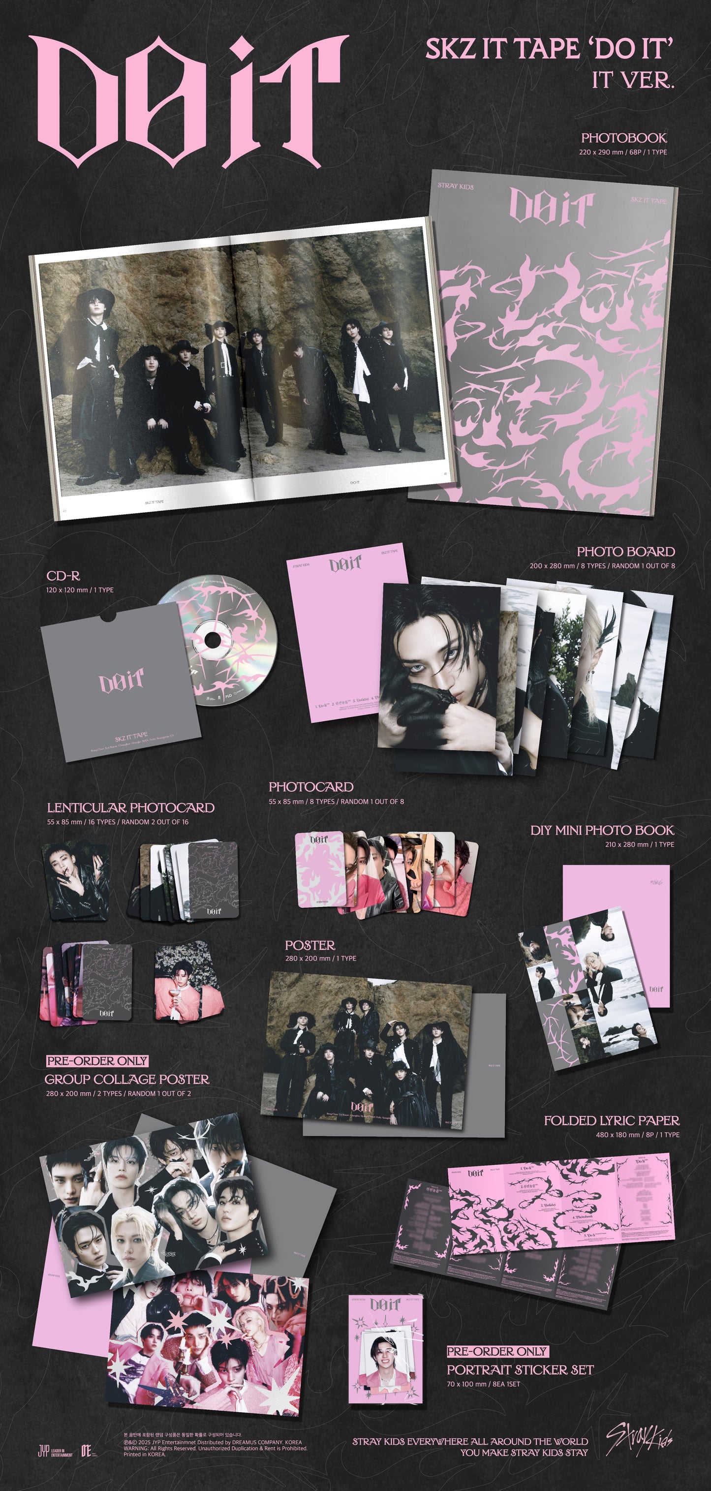 STRAY KIDS SKZ IT TAPE <DO IT> IT VER
