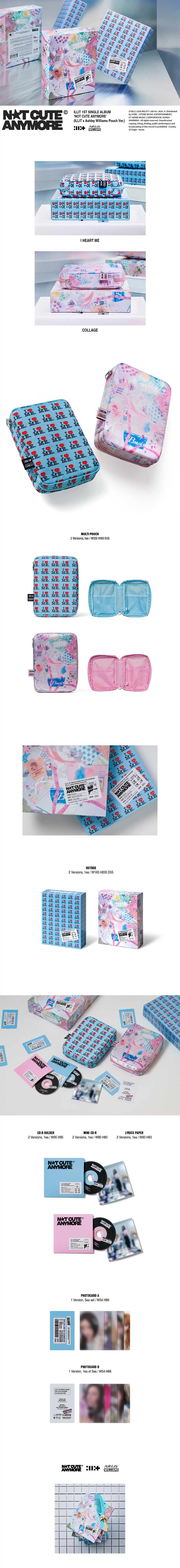 [PREORDER] ILLIT <NOT CUTE ANYMORE> ILLIT x Ashley Williams Pouch Ver