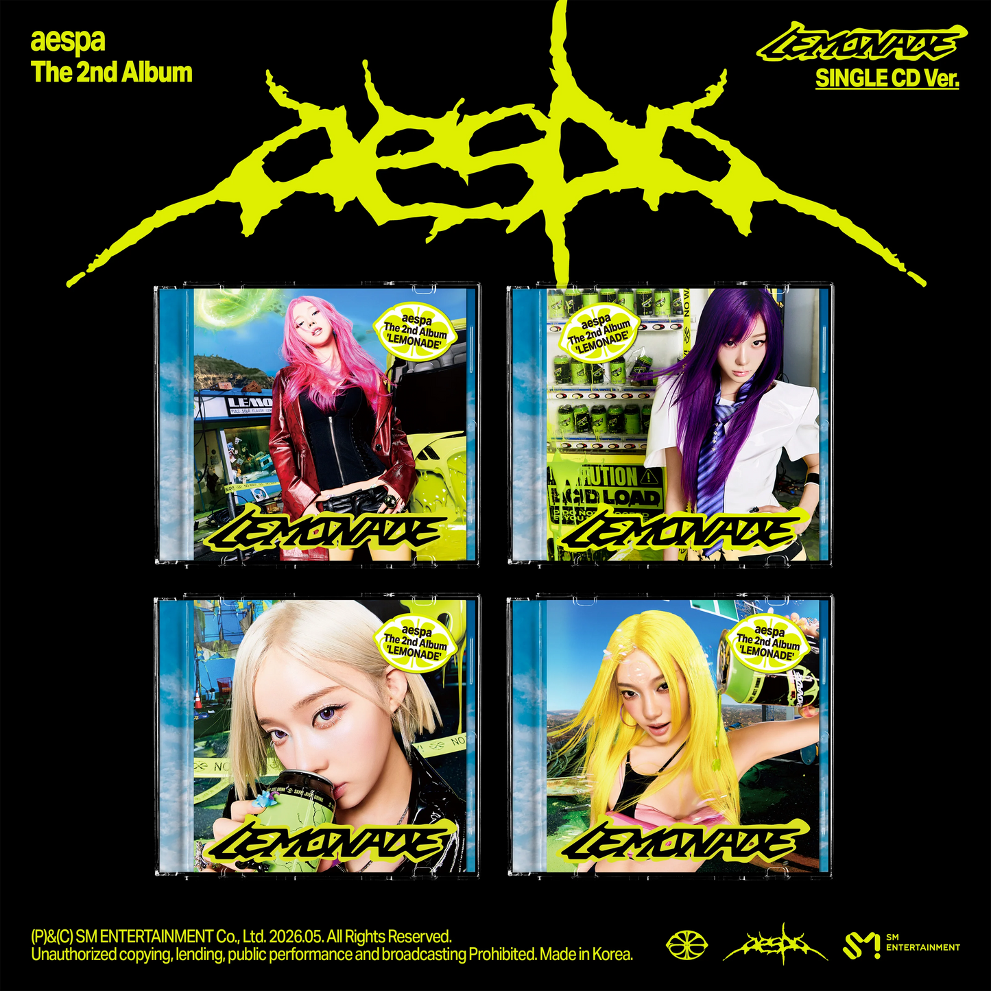 [PREORDER] AESPA <LEMONADE> U.S Exclusive Single CD