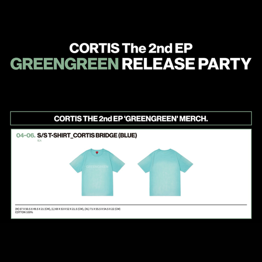 [OFFLINE PROXY 8/5 CLOSE] CORTIS <GREENGREEN> POP UP MD S/ST-SHIRT_CORTIS BRIDGE (BLUE)