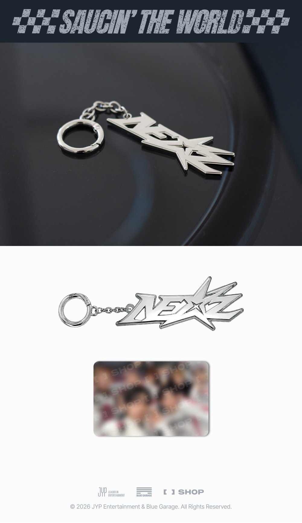 [PREORDER 24/10 CLOSED] NEXZ [SAUCIN' THE WORLD] METAL KEYRING