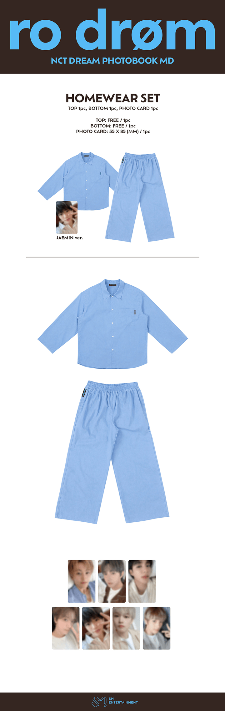 [PREORDER 7/4 CLOSED] NCT DREAM <Ro drøm> HOMEWEAR SET