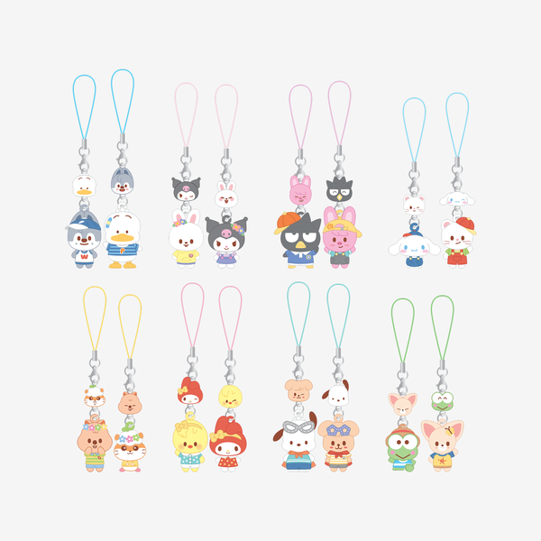 [PREORDER 23/6 CLOSE] STRAY KIDS <SKZOO X SANRIO CHARACTERS> MINI FIGURE COUPLE KEYRING