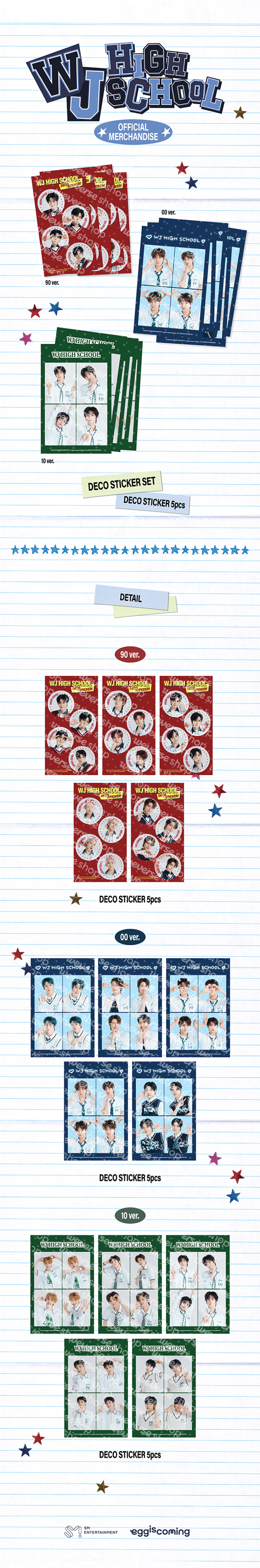 [PREORDER 18/4 CLOSED] SMTR25 <Reply High School> DECO STICKER SET
