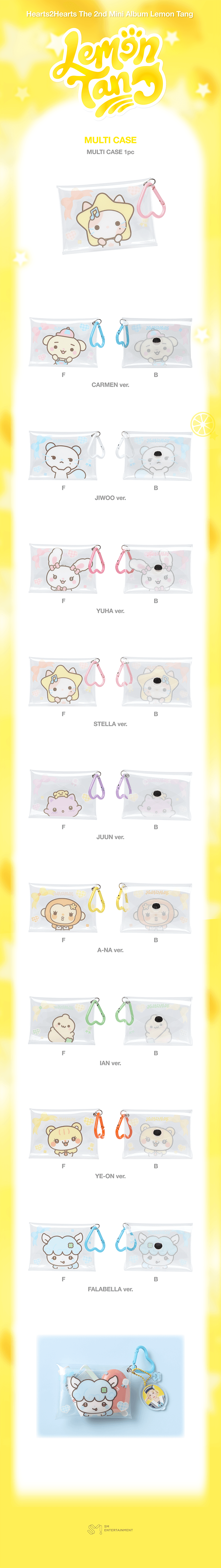 [PREORDER 20/7 CLOSED] HEARTS2HEARTS <LEMON TANG> OFFICIAL MERCH MULTI CASE