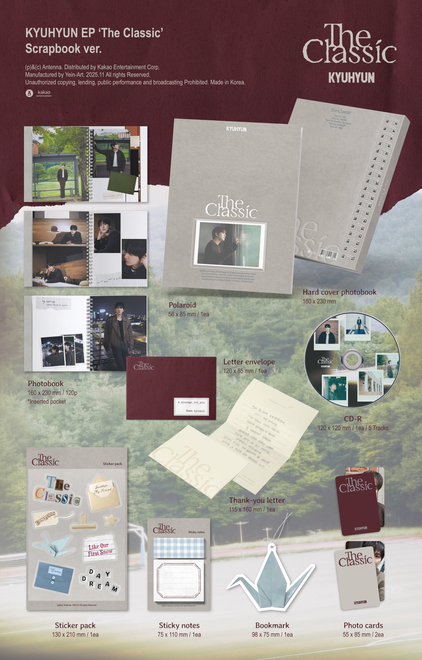 [PREORDER] KYUHYUN <The Classic> Scrapbook ver