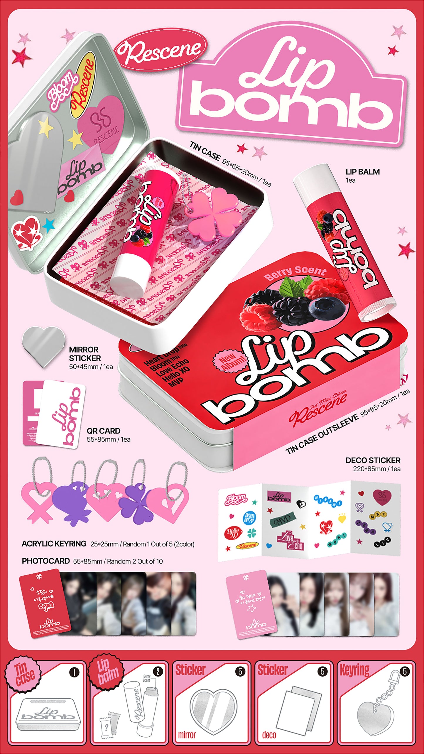 [PREORDER] RESCENE [lip bomb] lip balm ver.