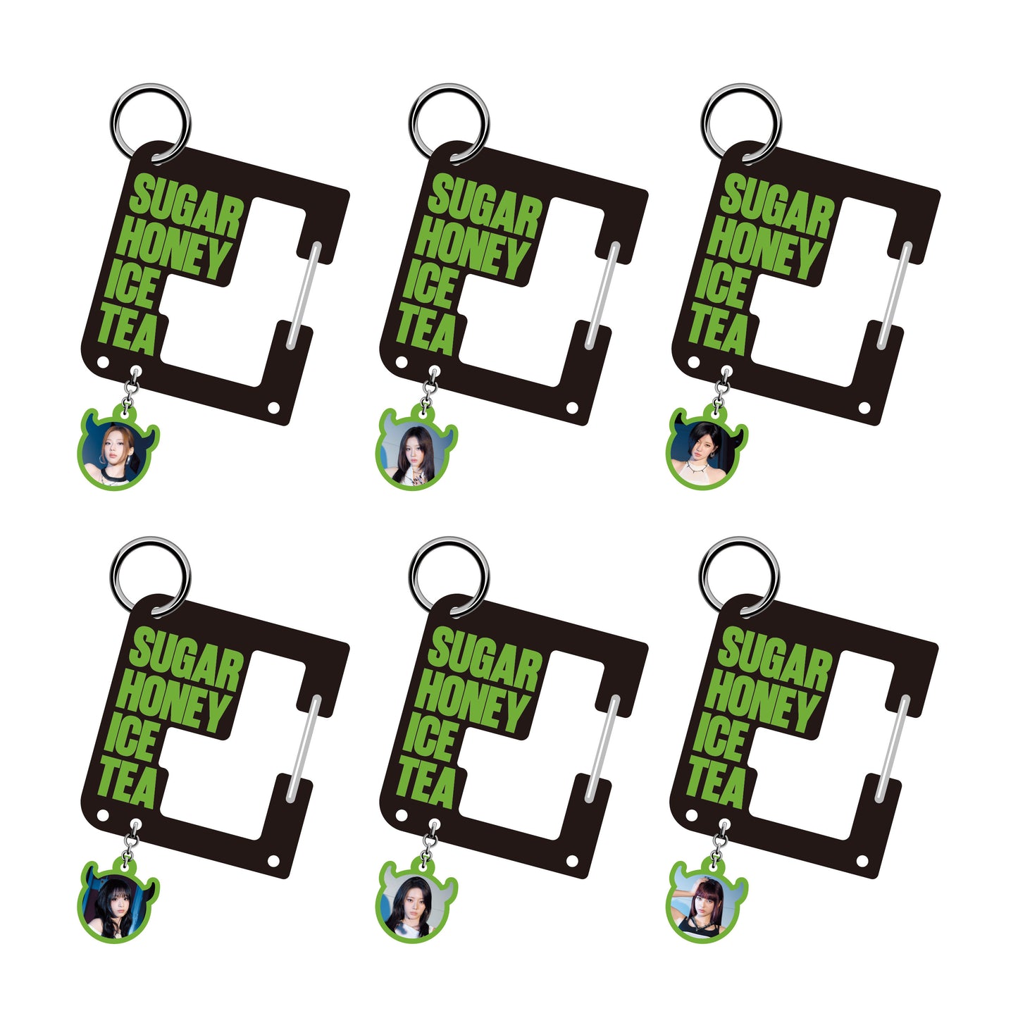 [PREORDER] BABYMONSTER <SUGAR HONEY ICE TEA> JAPAN MD Acrylic carabiner with charm