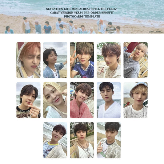 SEVENTEEN <SPILL THE FEELS> 12TH MINI ALBUM CARAT VER YES24 POB (RANDOM 1EA)