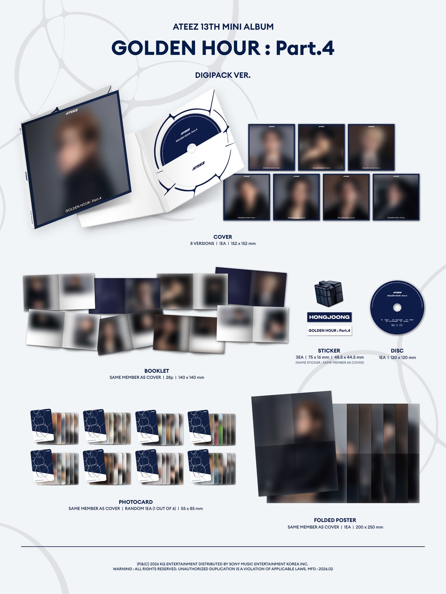 ATEEZ <GOLDEN HOUR : Part.4> DIGIPACK VER