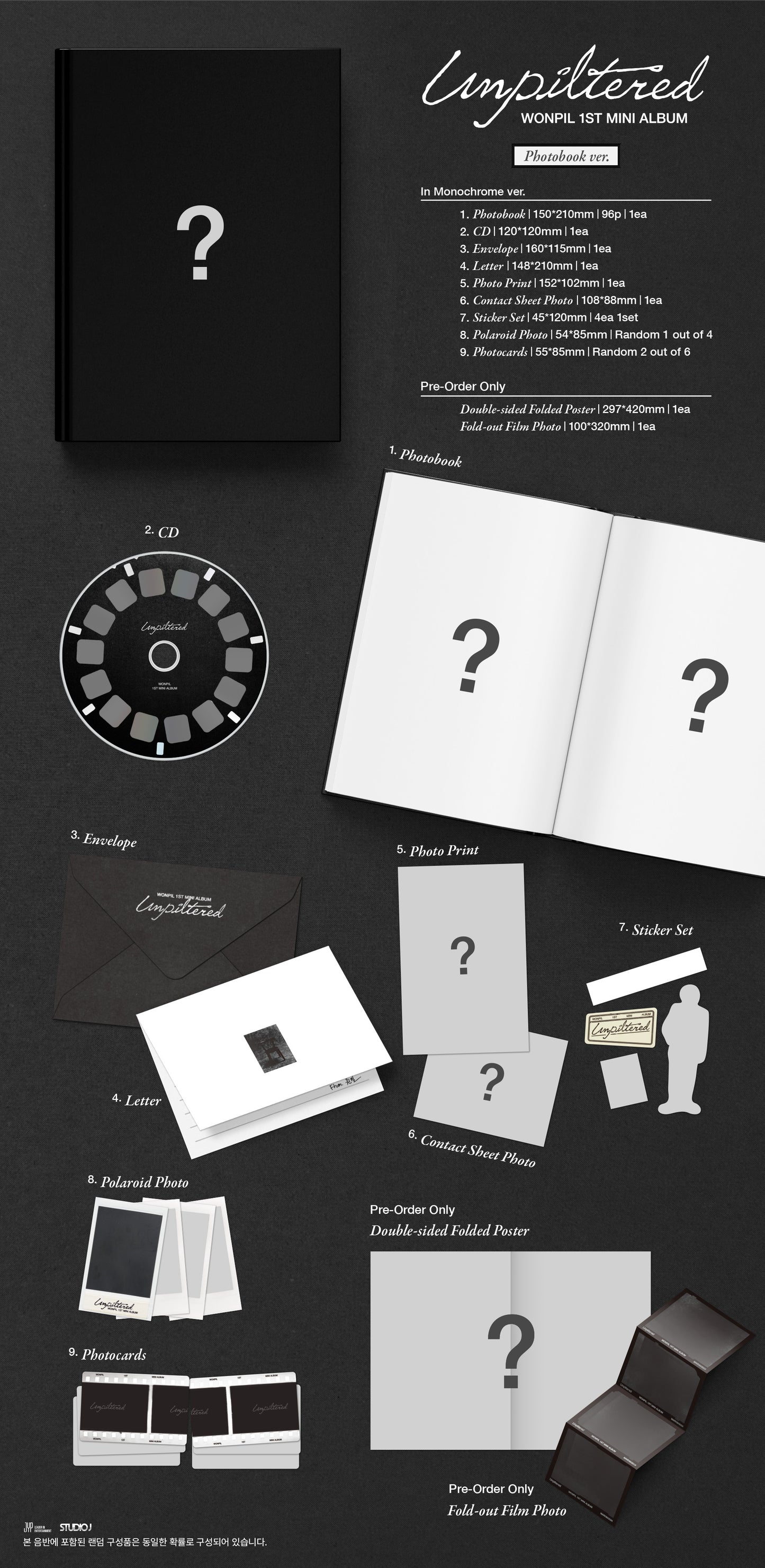 [PREORDER] WONPIL (DAY6) <Unpiltered>