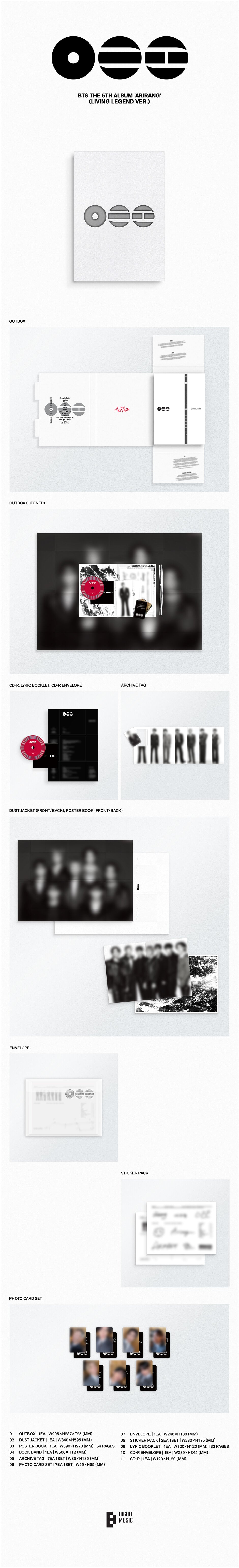 BTS <ARIRANG> Living Legend Ver.