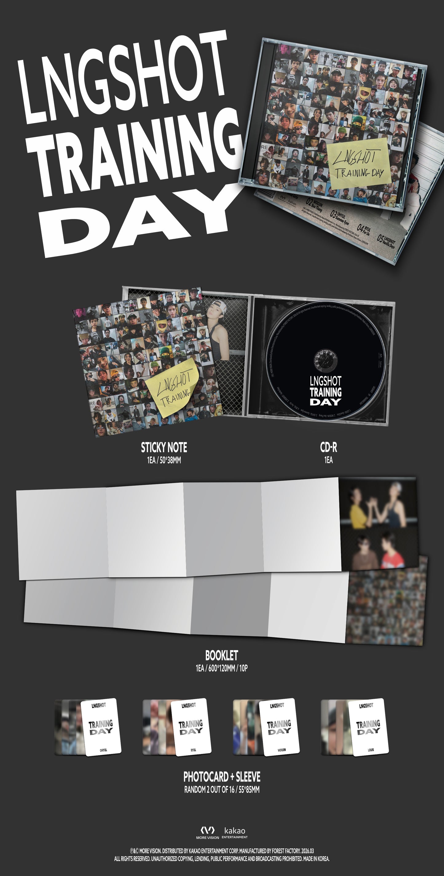 [PREORDER SECURED STOCK] LNGSHOT <EP : Training Day>