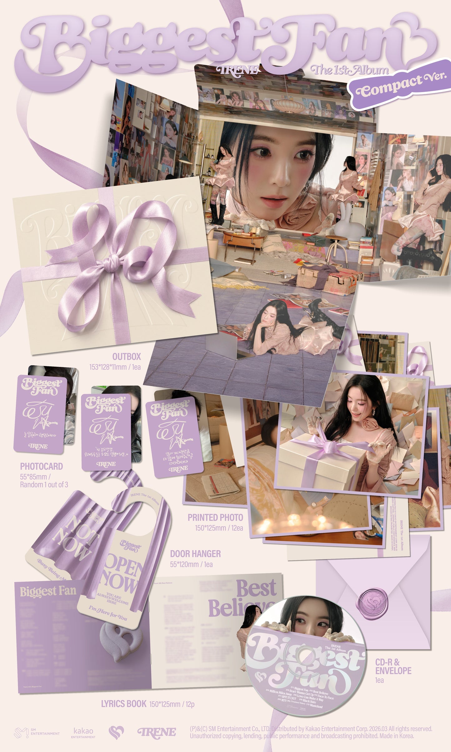 [PREORDER] IRENE <Biggest Fan> COMPACT VER
