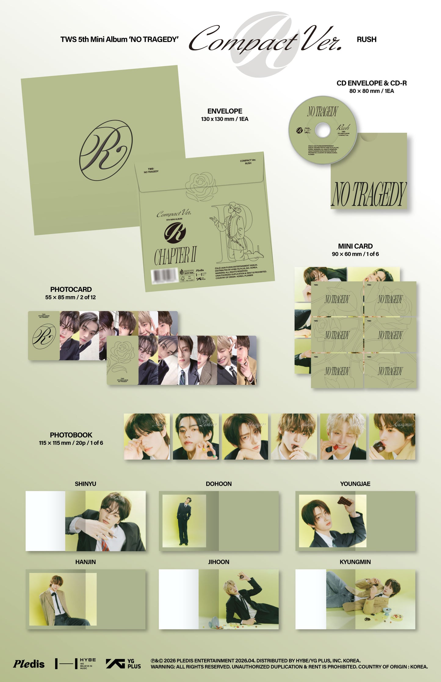 TWS <NO TRAGEDY> COMPACT Ver. (RUSH)