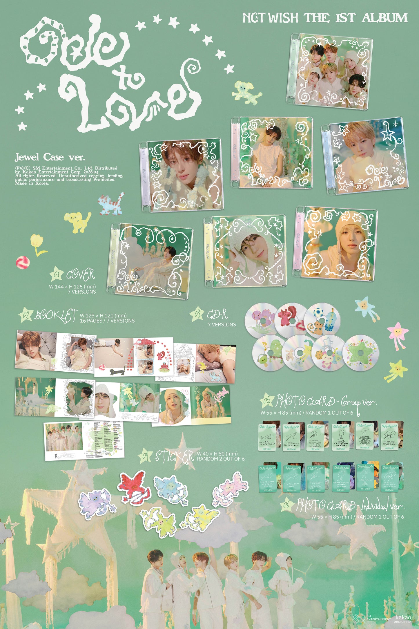NCT WISH <Ode to Love> JEWEL CASE VER