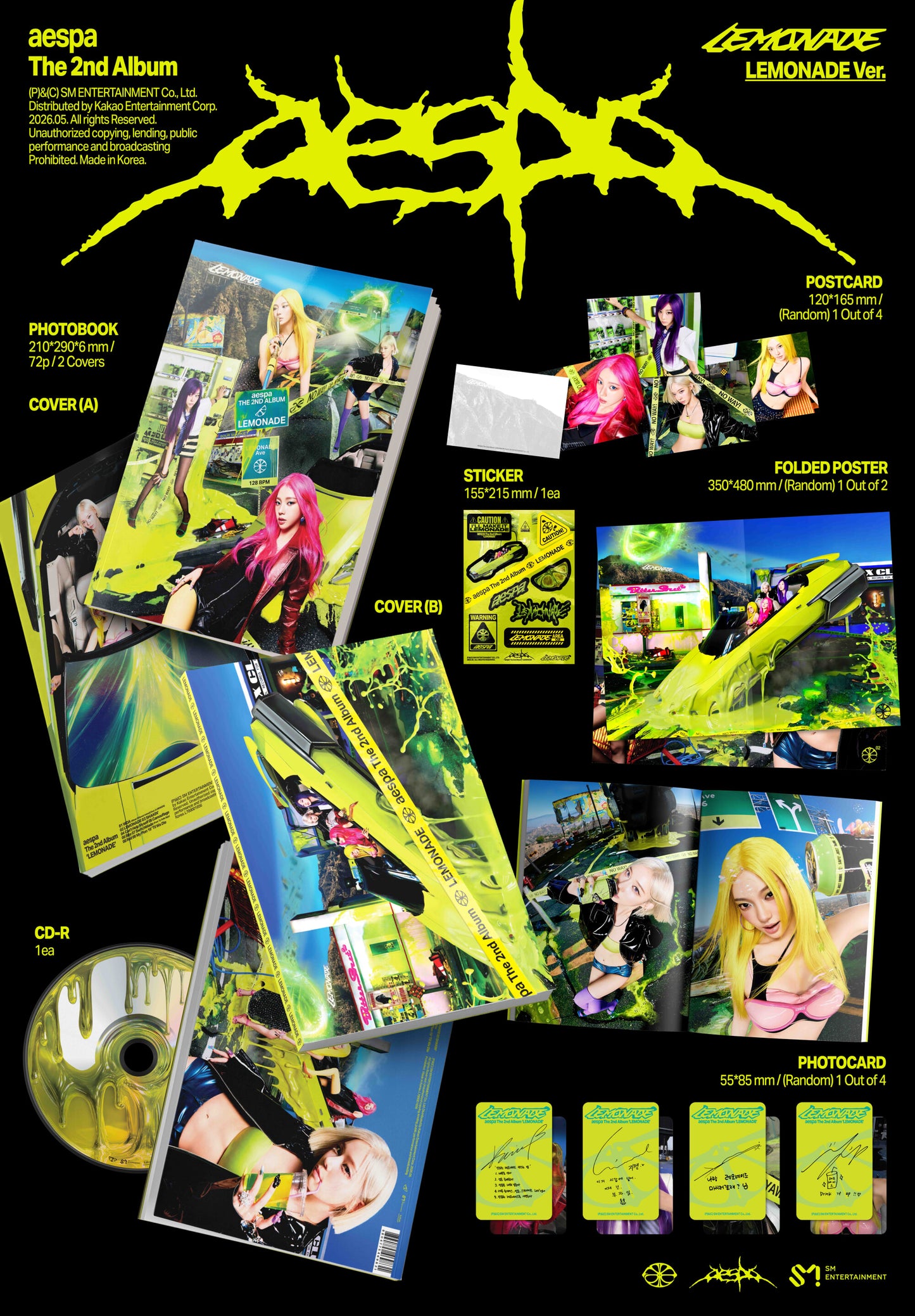 [PREORDER] AESPA <LEMONADE> LEMONADE Ver