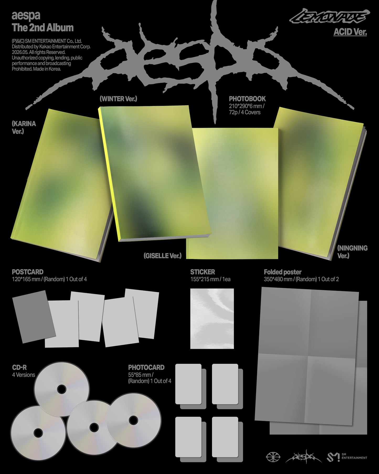 [PREORDER] AESPA <LEMONADE> ACID Ver